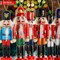 Ornativity Nutcrackers Hanging Ornament Figures - Christmas Mini Wooden King and Soldier Nutcracker